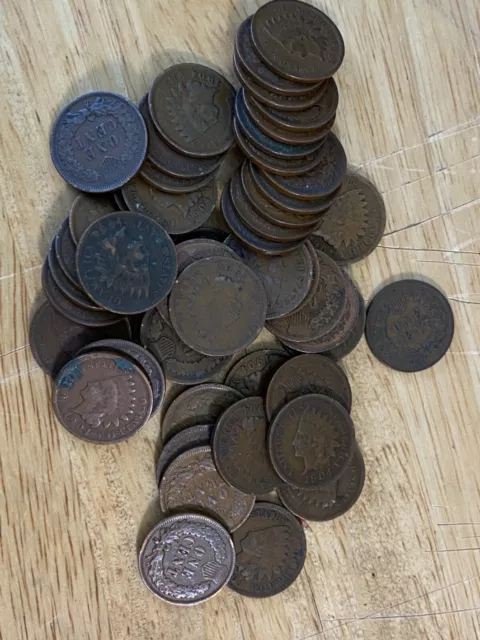 Roll of 1904 Indian Head Cents - Full 50 Coin Rolls