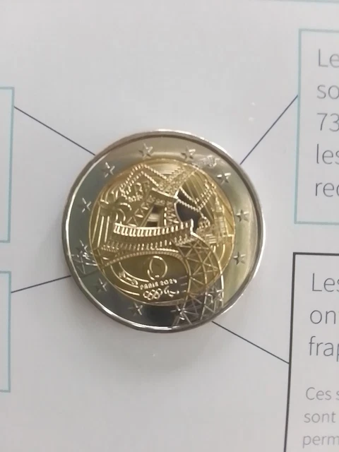 PIÈCE 2 EUROS jo 2024 JEUX OLYMPIQUES DE PARIS 2024 PIÈCE-COMMÉMORATIVE EUR 10.000,00 - FR
