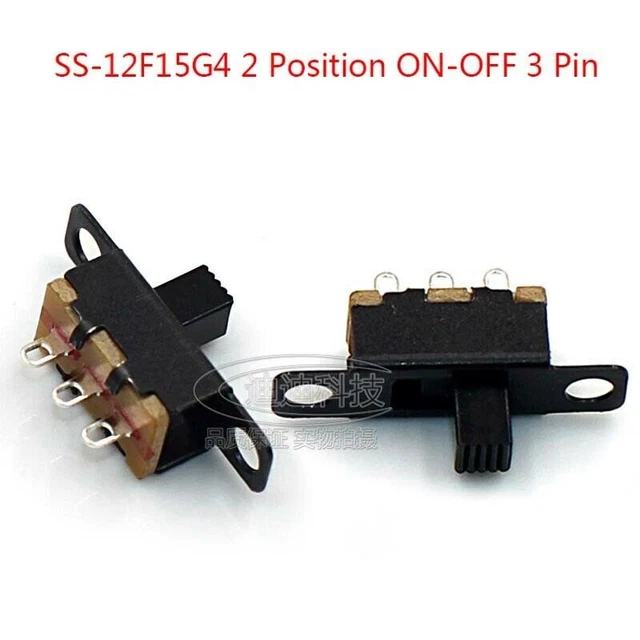 10pcs Mini 2 Position ON-OFF 3 Pin Slide PCB Panel Power Switch SPDT Microswitch