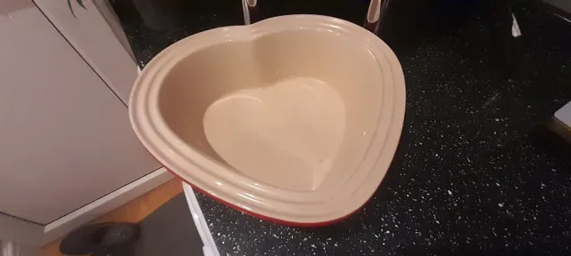 Le Creuset Heart Shape Red Oven Dish / Roaster