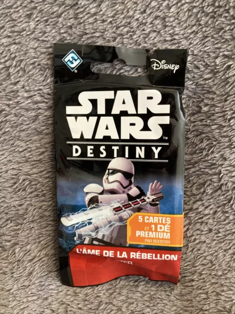 1 Sachet 5 Cartes STAR WARS 1 Dé Destiny  L’âme De La Rebellion Neuf  Disney