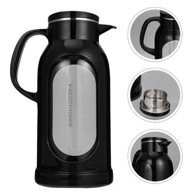 1 Stück transparente Teekanne Glas Kaffeekessel Edelstahlkrug Wasserkocher