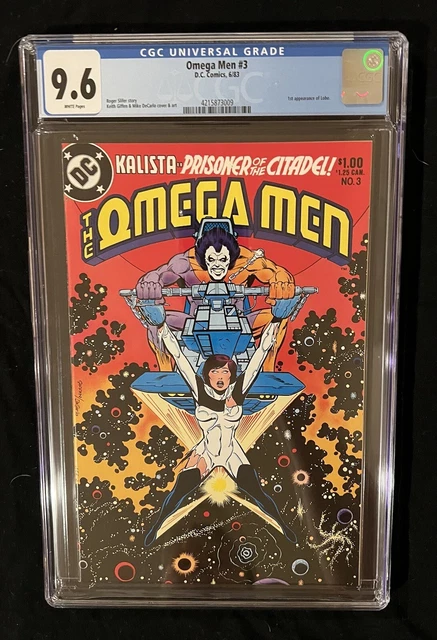 OMEGA MEN #3 ~ 1st appearance Of LOBO - White Pages ! Beauty 🔥 CGC 9.6 🔑