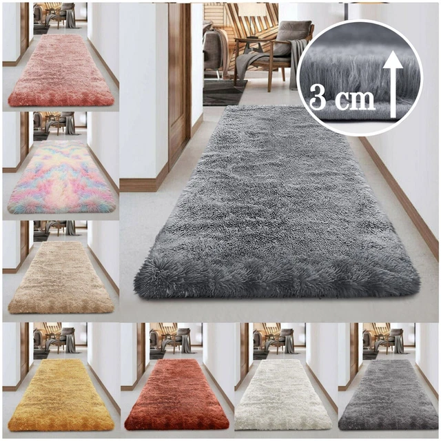 Anti Slip Large Shaggy Rugs Long Hallway Runner Living Room Area Rug Carpet Mats