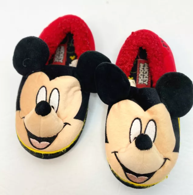 Disney Mickey Mouse Slippers Size 9/10 Toddler