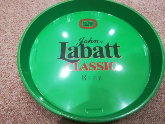 vassoio pubblicitario birra beer biere JOHN LABATT CLASSIC