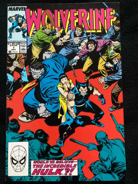 Wolverine 7 (1989) Marvel Comics Mr Fixit the Incredible Hulk