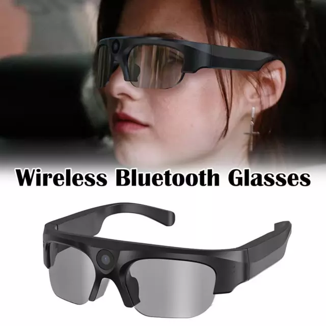 Smart Glasses Bluetooth With Camera Audio Headset Wireless Business S1J0