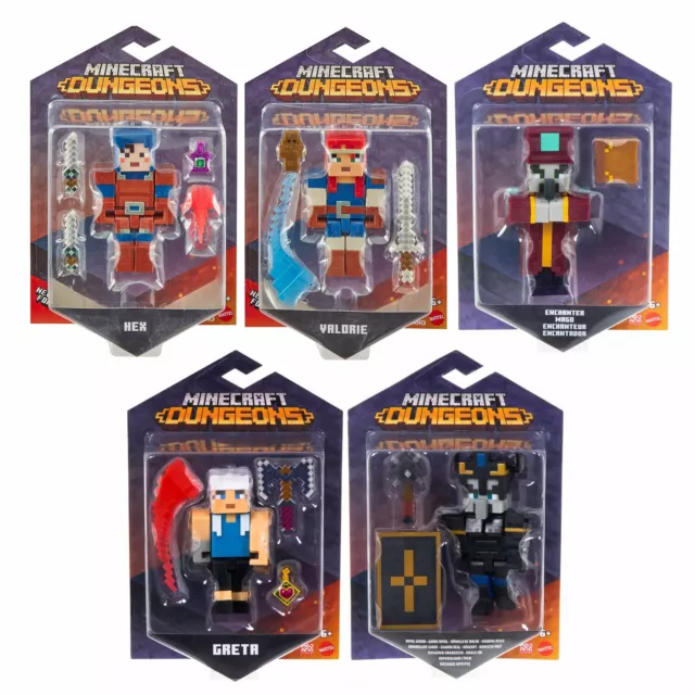 Minecraft Dungeons Core 3.25-Inch Action Figures CHOOSE FAV