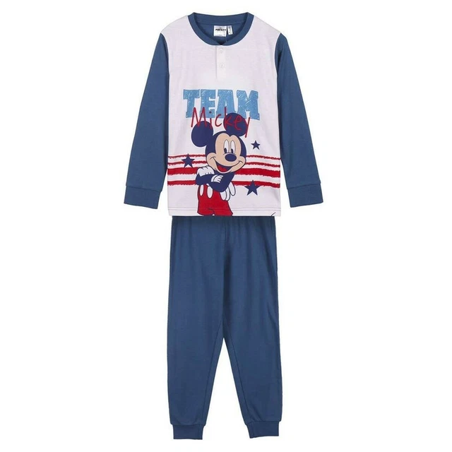 Pigiama Per bambini Mickey Mouse Blu scuro Taglia:3 anni