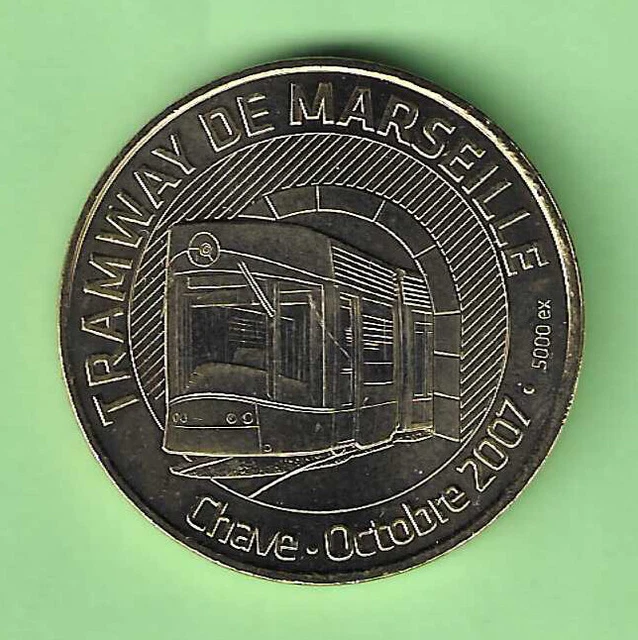 A  Saisir  Medaille Touristique Monnaie De Paris   Tramway  De  Marseille   2007