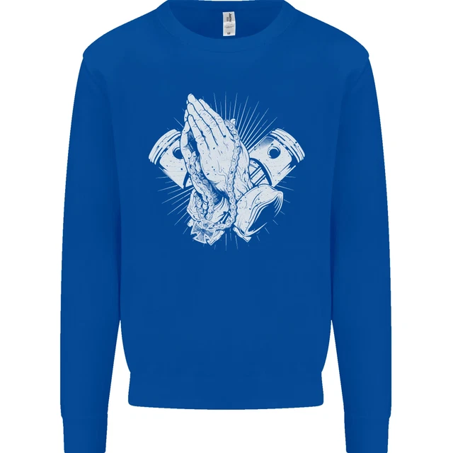 Felpa Maglione Biker Prayer Biker Moto Moto Moto Uomo 10