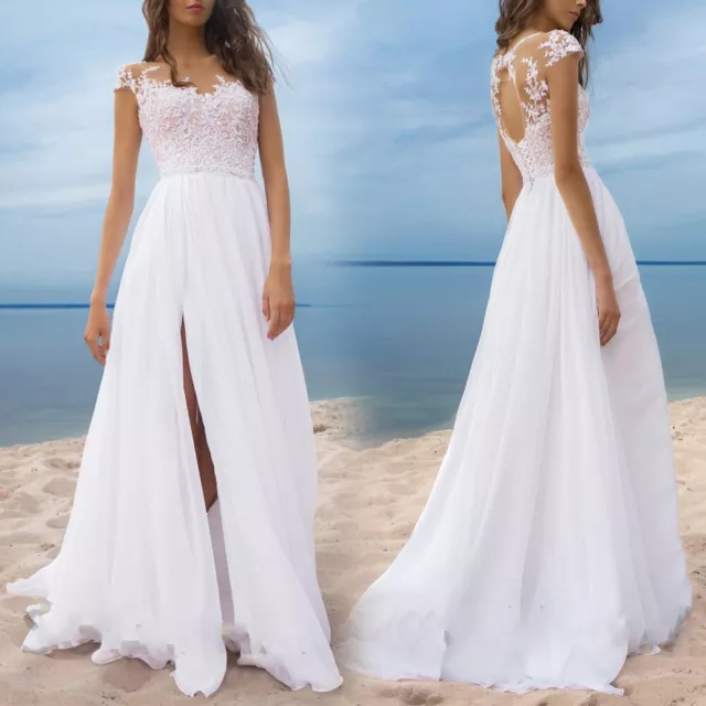 White Lace Bridesmaid Dress for an Elegant Wedding Style (60 characters)