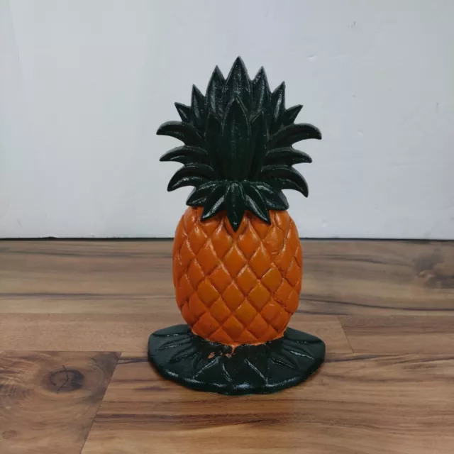 Hospitality Cast Iron Pineapple Doorstop Drayton Hall Upper Deck Vintage. Nice