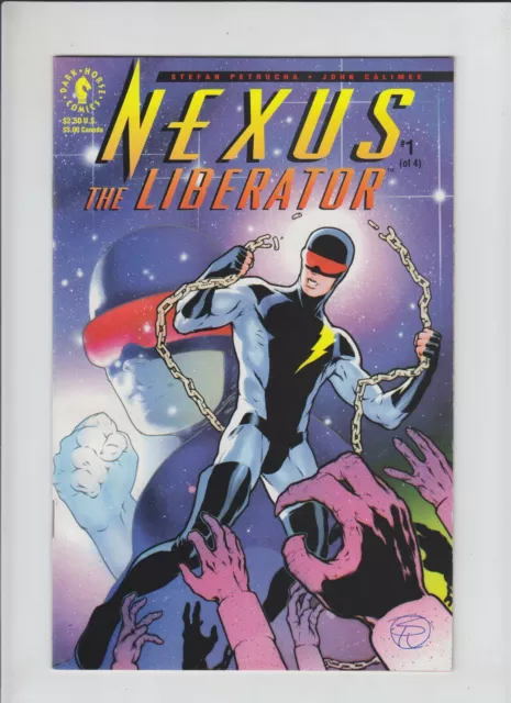 Nexus: the Liberator #1 VF signed Dark Horse Steve Rude Stefan Petrucha Baron