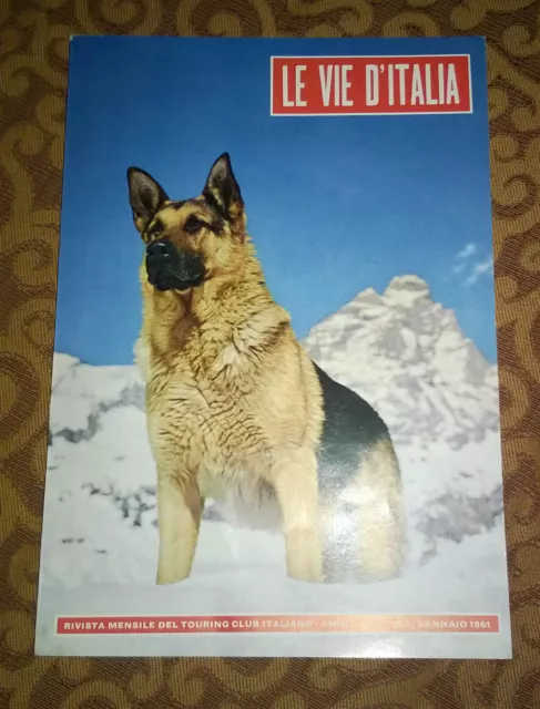 Libri/Riviste/Giornali" LE VIE D'ITALIA N°1 GENNAIO 1961 "Touring Club Italiano