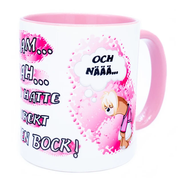 Kein Bock Tasse Becher mit Spruch lustig Morgenmuffel witzig Bürotasse Arbeit