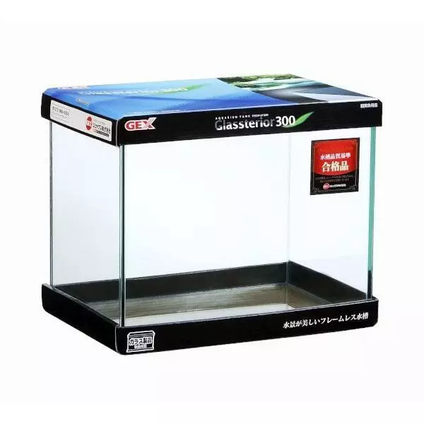 19L Rimless GEX Glassterior Slim Set 450 Clear Aquarium Fish Tank 45x20x22cm