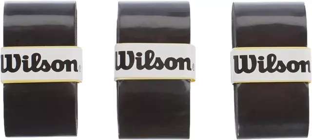 Wilson Tennis Racket PRO over Grip, Black, 3 Pack