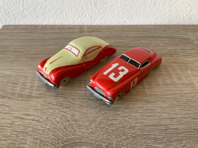 2 Marchesini Autos penny Toy Made in Italy  60er @6146@ Blechspielzeug Sammlung