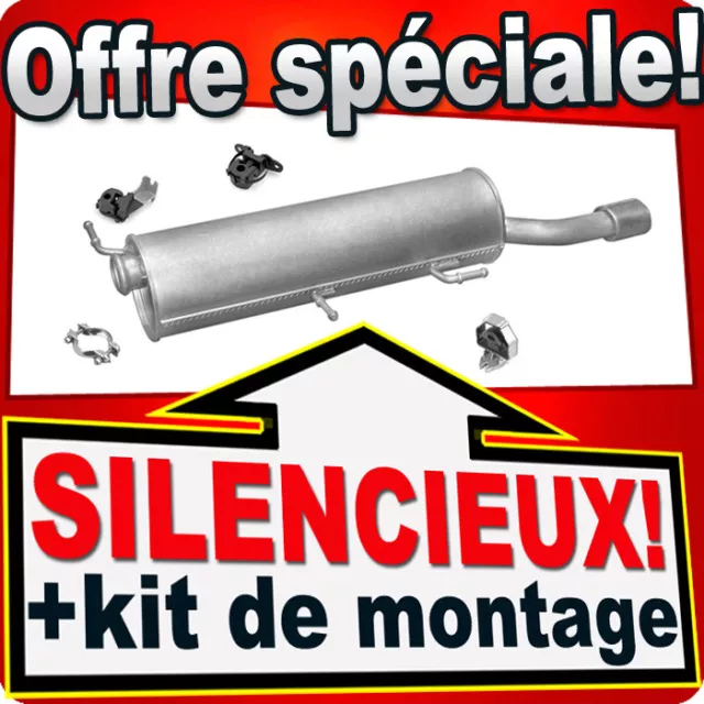 Silencieux Arriere pour PEUGEOT 307 CC 2.0 16V 136CH 10.2003-06.2005 échappement