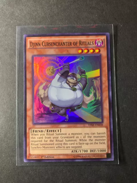 Yugioh- Djinn Cursenchanter Of Rituals (Super Rare) (1st Edition) - THSF-EN038 P