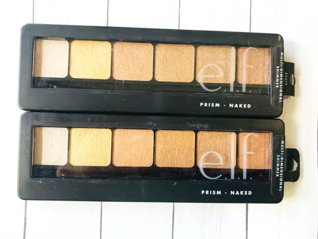 ELF Prism Eyeshadow Palette 6 Shades #83275 Naked - 2 Pack- NEW in BOX