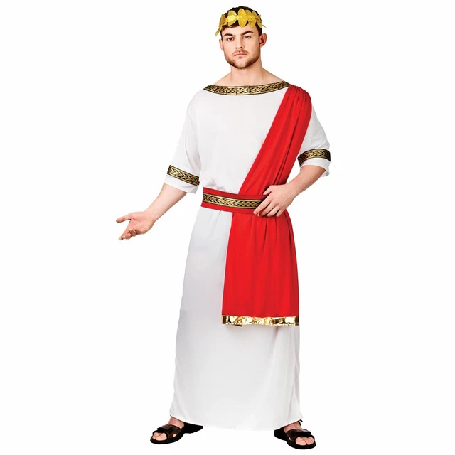 Adultes Hommes Empereur Romain Déguisement Fête Halloween Costume Neuf