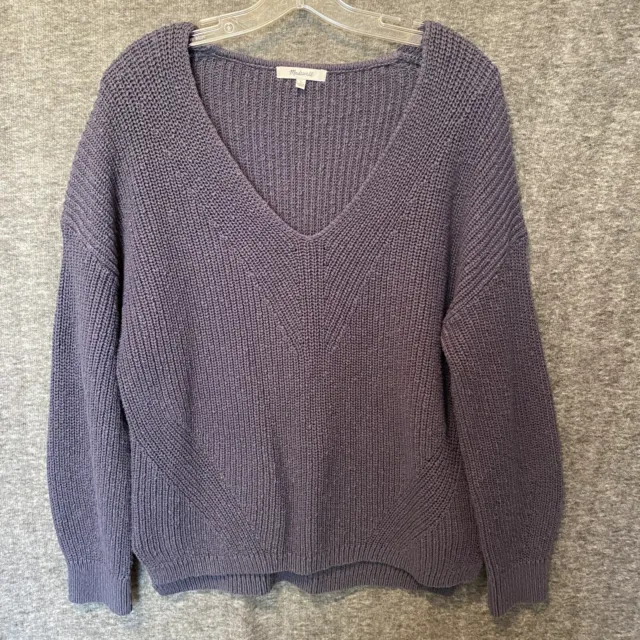 LUCKY BRAND Sweater Womens Size XS Brioche Knit V Neck Pullover