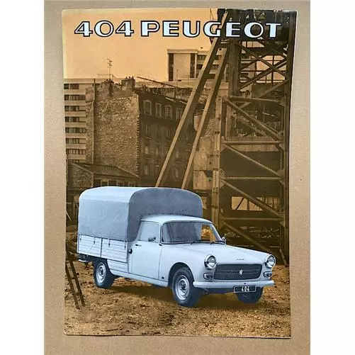 PEUGEOT 404 TRUCK BROCHURE 1978 fold out leaflet UK