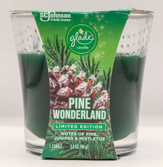 Glade PINE WONDERLAND 1 Wick Candle - 3.4 oz. - BUY MORE & SAVE
