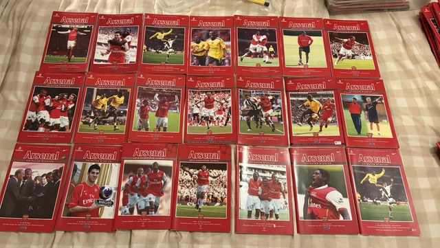 ARSENAL PROGRAMMES X 21 2006-7 Season First Emirates Season - Very Good ...