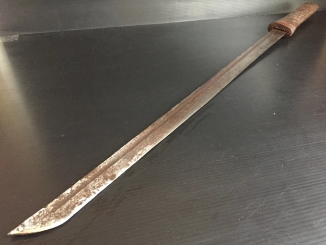 Antique Burmese temple monk Dha sword 2