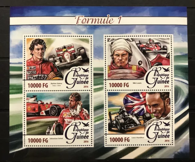 Ayrton Senna / Vittel / Hamilton / Laude / Formula / Racing - stamps MNH** A204