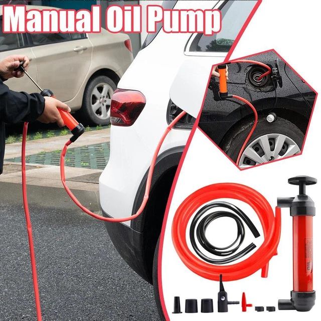 Liquid Transfer, Siphon Hand Pump for Gas, Oil, Air, and Other Fluids