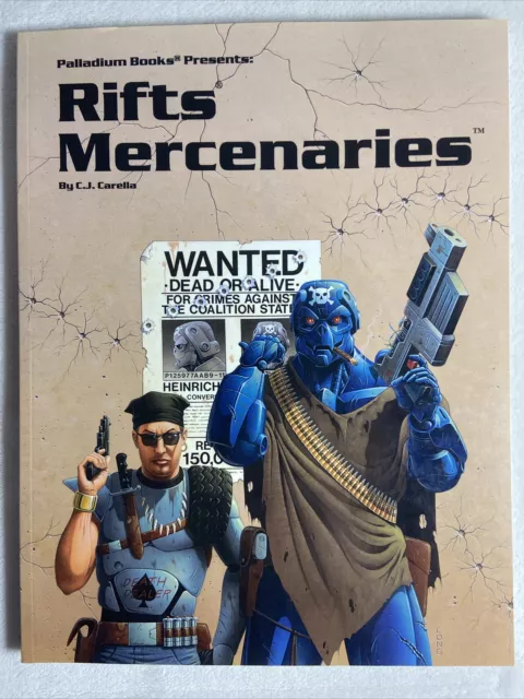 Rifts RPG Mercenaries, Palladium Books by Kevin Siembieda