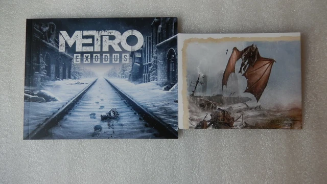 METRO EXODUS PS4 Art Book &amp; Poster ONLY PS4/XBOX ONE (PLEASE READ, NO ...
