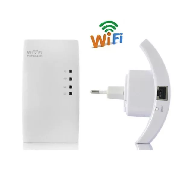 RIPETITORE SEGNALE WIRELESS WIFI REPETER 300 Mbps AMPLIFICATORE RANGE