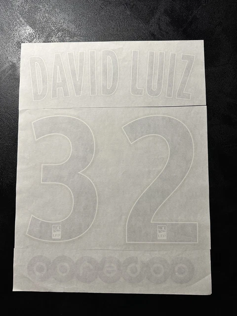 Flocage Officiel PSG 2014/2016 David Luiz Domicile – Neuf Sous Blister