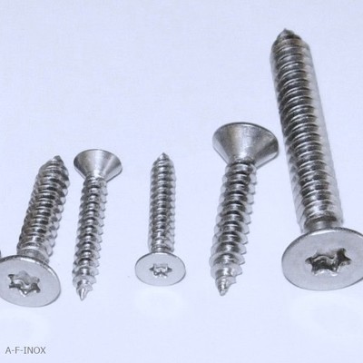 5mm-3,9-4,8-5 5mm-6 3mm Tôle vis DIN 7982 Acier Inoxydable va torx 2,2mm-2 9mm-3 