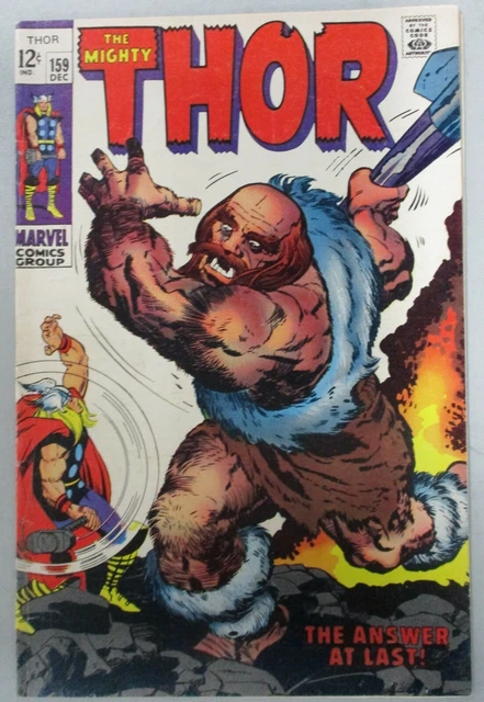 Mighty Thor #159 Silver Age 1968 Stan Lee Jack Kirby Marvel Comics GD/VG