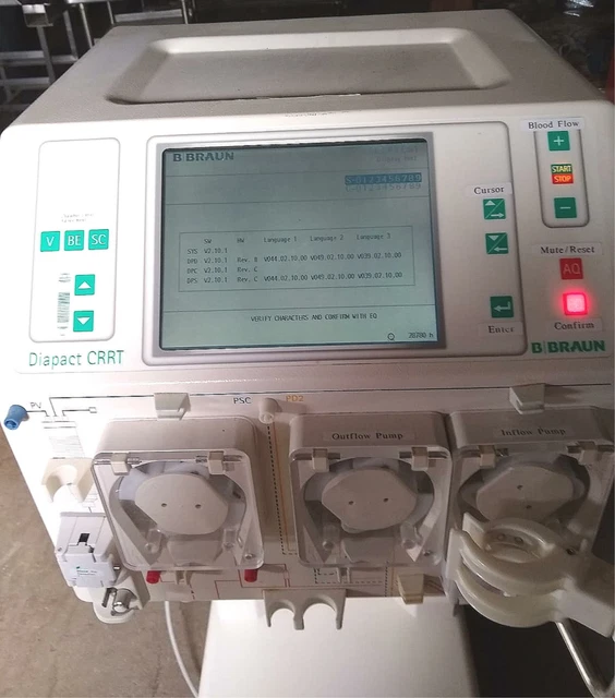 B Braun® Diapact Crrt Dialysis Machine Powers On Fine Free Usa Commercial Ship