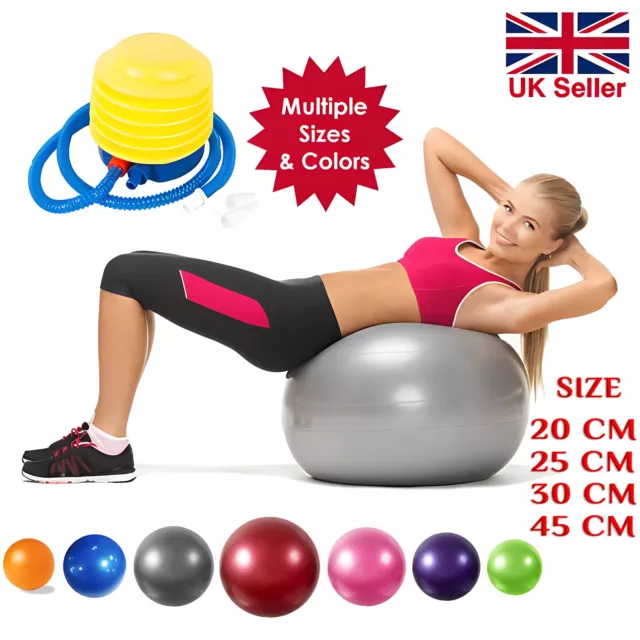 Yoga Ball Pilates Balls Fitness Anti Burst Balance Pregnancy Exercise Ball Pump