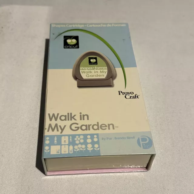 Cricut Cartridge - Walk In My Garden - Used  - (Box 10)