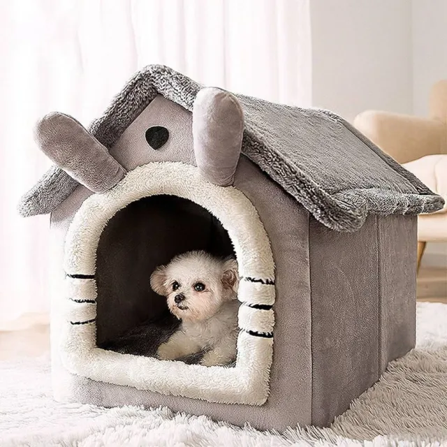 Indoor Warm Dog House Soft Pet Bed Tent House Dog Kennel Cat Bed with Removable