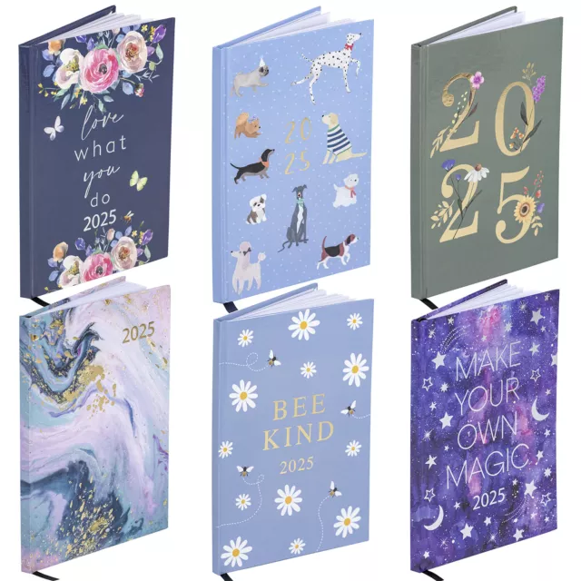 2025 Diary A5 / Slim / Pocket Size Week to View 2025 Diaries Full Year Planner