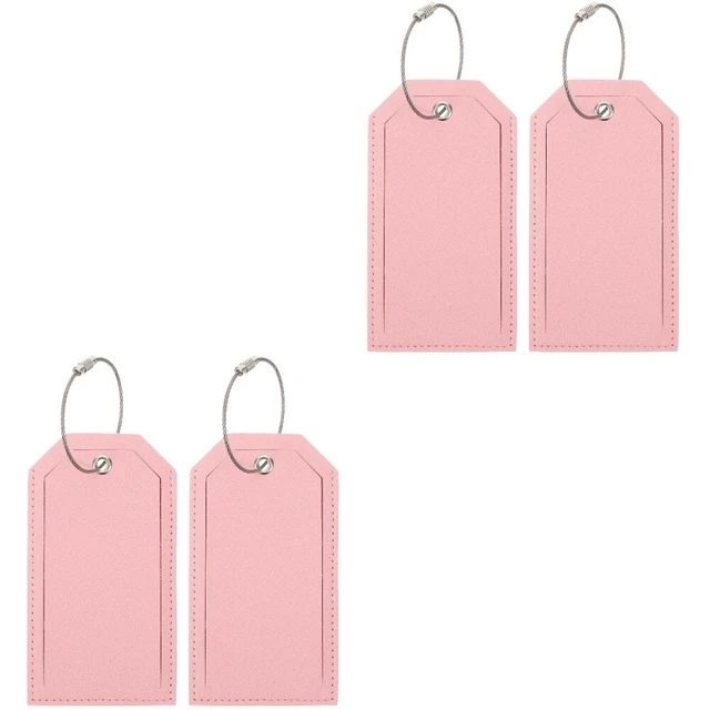 2 etichette per bagagli, in pelle PU, accessori per bagagli, etichette per valigie, etichette 2 etichette per bagagli, in pelle PU, accessori per bagagli, etichette per valigie, etichette