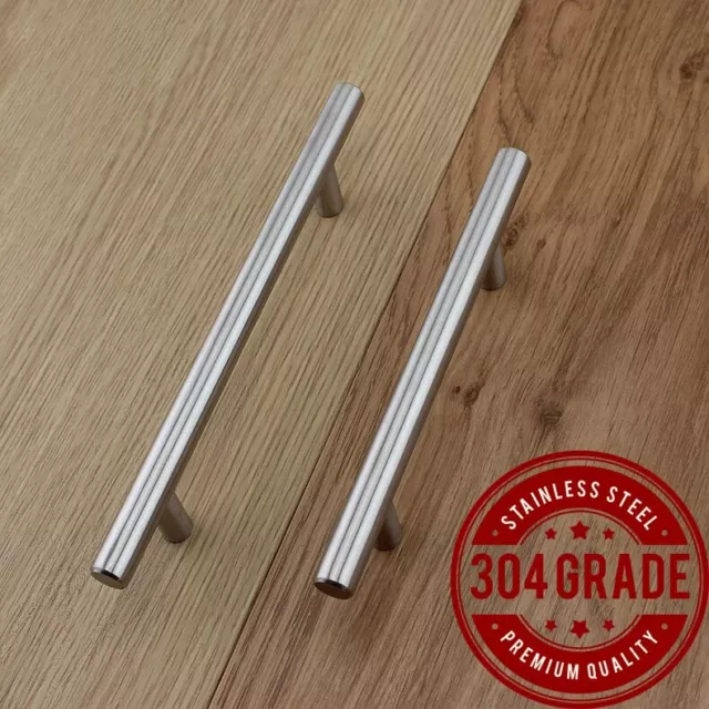 Kitchen T bar handles 304 Stainless steel cabinet drawer cupboard knob pull rail