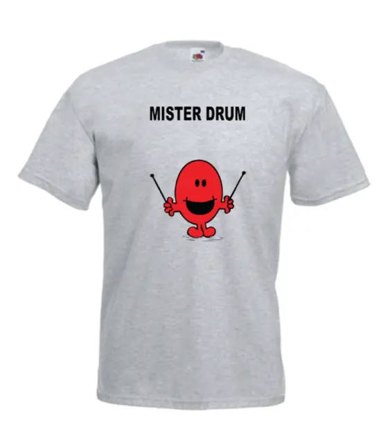 MISTER DRUM druming drummer funny music birthday xmas gift top T SHIRT