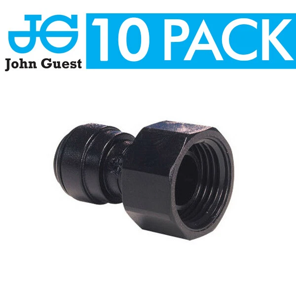 John Guest CM320816E Acetal Black 3/4" Female Adaptor (BSP Thread